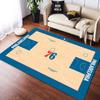 Alfombra de Cancha de Baloncesto de Moda Sala de Estar Dormitorio Área Grande Resistente a la Suciedad Habitación Sofá Mesa de Café Tienda Completa Alfombra Gruesa de Estrella