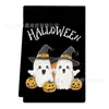 Paño de cocina bestseller transfronterizo para Halloween con estampado de calabaza y fantasma, paño de cocina con ambiente festivo de Halloween, toalla de mano