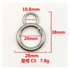 En Stock Anillo de Resorte de Aleación Forma de Ocho Hebilla de Calabaza Anillo Redondo para Bolsas y Bolsos Accesorios de Ferretería DIY Hebilla Metálica para Colgar para Equipaje