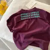 Camiseta de verano fina de manga corta con estampado de letras, suave y linda, para niños y niñas 2026, camiseta básica para niños pequeños 3