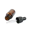 Frasco de essência de ponto, frasco de essência de cor de chá, frasco conta-gotas de vidro, subembalagem, reagente dispensador, conjunto de viagem cosmética