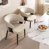 Silla de Comedor de Lujo Ligero Estilo Italiano con Respaldo, Adecuada para Comedores Domésticos, Silla con Respaldo Minimalista Moderno Nórdico, Taburete de Reunión para Hotel