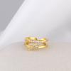 Anillo de dedo del pie de diseño nicho de venta caliente transfronteriza plata S925 cobre con incrustaciones de circonio anillo de cola diamante completo anillo de articulación anillo de pie