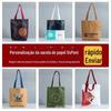 Sacola de Papel DuPont Impressão Personalizada a Cores Logotipo Portátil Mochila de Papel DuPont Periférico Wen Chuang Brinde Acompanhamento Mochila Escolar de Papel DuPont