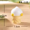 Dibujo Animado Transfronterizo Lindo Cono de Helado Patito Hecho a Mano Micro-Paisaje Decoración de Escritorio Accesorios DIY para Cono de Helado