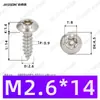 Tornillos Autoperforantes de Acero Inoxidable 304 de Cabeza Redonda Ranurada Gb7380 Antirrobo Autoperforantes Cola Puntiaguda Tornillos de Rosca Gruesa M2-M6