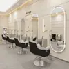 Barbearia Celebridade da Internet Espelho Parede Espelho de Cabeleireiro Lado Único Espelho Iluminado Parede Salão de Cabeleireiro Espelho LED Especial Inteligente