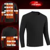 Traje inteligente de calefacción a temperatura constante para hombre y mujer, ropa interior térmica eléctrica, carga USB, a prueba de frío, térmico, con forro de terciopelo