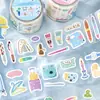 Amante de las Cartas y Cinta Washi Colección de Artículos Pequeños Dibujado a Mano Diario de Vida Cotidiana Pegatinas Decorativas Dropshipping
