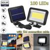 Lámpara solar para patio, iluminación exterior de garaje, lámpara de calle dividida con inducción del cuerpo humano, lámpara de pared con carga solar y control remoto