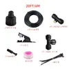 Sistema de Enfriamiento para Exteriores de 2 Pulgadas Kit DIY Riego Automático de Flores Aspersor para Villa Equipo Boquilla Nebulizadora para Jardín