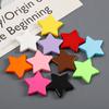 Acrílico Coloridos Planos Fondo Agujero Pasante Estrella de Cinco Puntas Cuentas DIY Pasador Joyería Accesorios Fabricante Mayorista Pulseras