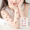 Mercadorias Pequenas para Venda em Barraca: Adesivos Faciais de Borboleta com Glitter, Adesivos de Tatuagem, Adesivos de Fada Laváveis à Prova d'Água Longa Duração, Unicórnio, Veado, Lua