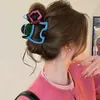 Presilha de Cabelo Feminina Cor Contrastante Linha Vazada Cachorrinho Doce Fofo Nuca Moda High-end Acessórios de Cabelo Versátil