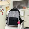 Mochila de viagem estilo Ins simples fofa grande capacidade alta aparência para alunos do ensino fundamental do ensino médio estudantes bolsa escolar