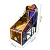 Máquina de tiro de baloncesto arcade, máquina de baloncesto plegable de lujo comercial para interiores que funciona con monedas para adultos, máquina de juego de disparos para niños