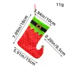 Hong Kong Amor Nuevas Decoraciones Navideñas Calcetines de Lana Rojo y Blanco Reno Bolsa de Regalo Bolsa de Regalo para Niños Calcetines de Navidad Tejidos