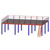 Estantes tipo loft, Plataformas de dos pisos, Edificios de fábrica de almacén, Oficinas, Particiones removibles de acero estructural en forma de I sin soldadura