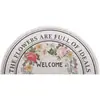 Felpudo de Entrada Estilo Fresco Floral Simple Puerta de Entrada Desgaste Resistente Suciedad Resistente Anillo de Seda Felpudo Cortable Antideslizante