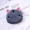 Creativo Lindo Dibujo Animado Estilo Japonés y Coreano Estudiante Mujeres Cierre Mini Almacenamiento de Llaves Monedas Japonés Lindo Monedero de Gato