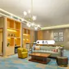 Muebles de Hotel Yalexuan Habitación Estándar Juego Completo de Mesitas de Noche, Cabeceros de Cama, Sofás, Renovación de Habitación Modelo B&B, Fábrica de Muebles Fijos