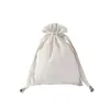Bolsa con cordón personalizada de polialgodón se puede imprimir logo bolsa para empaque de scrunchies bolsa de alta calidad para joyería 3 días para muestra