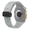 Adecuado para Apple Watch Ultra9876543210 Generación Se Hermes Hebilla Magnética Plegable Correa de Silicona