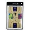 Placa Tática de Basquete Dupla Face, Placa de Treinador Colorida em Liga de Alumínio, Quadro Magnético de Ensino, Quadro de Treino, Mesa de Areia Tática com Caneta e Borracha