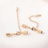 Cierre de Langosta Chapado en Cobre Oro Real de 14K con Cadena Extendida Hebilla Conservación de Color Hebilla de Conexión para Collar de Pulsera Accesorios DIY Hechos a Mano