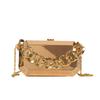 2025 Bolso Nuevo Bolso de Mujer Bolso Caja de Metal Acrílico Bolso de Hombro con Cadena Gruesa Bolso Cruzado Bolso para Teléfono Móvil con Espejo