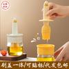 [corazón] pequeño pato amarillo pincel de aceite para el hogar cocina pincel para panqueques pincel de aceite botella de condimento pincel para barbacoa de alta temperatura artefacto