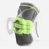 Fornecimento Transfronteiriço de Protetores de Patela de Silicone com Molas para Basquete, Ciclismo, Fitness e Esportes; Joelheiras de Tricô de Nylon Anticolisão e Antiderrapantes