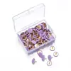 Chinchetas de Plástico de Color Recubierto del Fabricante, 100 Piezas en una Caja, Chinchetas para Tablero de Corcho, Chinchetas de Cabeza Plana, Chinchetas para Dibujo Artístico, Chinchetas de Cabeza Grande