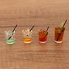 Miniaturas Juguetes Adornos Verano Hielo Limonada Americana Coche Accesorios Casa de Muñecas Ob11 Resina Bebidas en Miniatura
