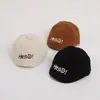 Boina Casual de Veludo Cotele Estilo Japonês para Crianças, Boné Bico de Pato para Meninas, Boné de Primavera e Outono para Crianças, Boné de Baseball para Meninos