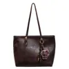 2025 Versátil Grande Capacidade Outono e Inverno Nova Bolsa Tote Casual para Mulheres Retro Comutador Estudante Aula Popular Bolsa de Ombro