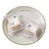 Bolsa para empaquetar galletas de Año Nuevo, bolsa para hornear galletas de repostería con forma de copo de nieve, caja mini portátil para regalo de dulces, turrón, toffee