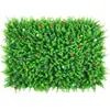 Decoración de Pared de Fondo para Entrada Exterior Balcón Interior Flores Artificiales de Plástico Césped Césped Colgante de Pared Pared de Plantas Artificiales Pared de Plantas Verdes