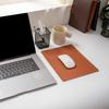 Mouse pad de couro fundo de partícula antiderrapante tamanho pequeno suporte de cor sólida desenho design padrão de impressão LOGO transfronteiriço exclusivo