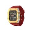 Adequado para Pulseira Apple Watch Richard Modificado Caixa de Relógio Pulseira iWatch Elegante Aço Inoxidável Integrado Caixa de Relógio Pulseira