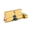 Cilindro de Cerradura de Puerta de Aleación de Aluminio, Cilindro de Cerradura Totalmente de Cobre para Puertas de Aluminio con Rotura de Puente Térmico, Cilindro de Cerradura Universal de Cabeza Única Grande 70 60 90 para Puertas de Acero Plástico