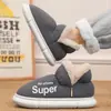 Botas de nieve de invierno para mujer, gruesas, impermeables, con suela gruesa, forradas de felpa para abrigar, zapatos de algodón para uso en interiores
