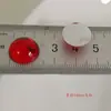 Acrílico Diamante Fundo Plano Remendo Redondo Contas Soltas Acessórios para Joias DIY Grande Vermelho