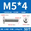 Tornillo Hexagonal de Acero Inoxidable 304 para Muebles, Cabeza Plana Grande, Borde Invertido, Tornillo de Cabeza Redonda, Perno de Borde Invertido