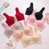 Venta Directa de Sujetador Nuevo Estilo de Copa Ampliada y Extensa Sin Aros para Mujeres de Mediana Edad y Mayores, Ropa Interior Tipo Chaleco de Botón Frontal Delgado para Mujeres de Mediana Edad y Mayores