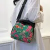 Bolsa de Banho Transfronteiriça, Bolsa de Banho Floral do Nordeste Portátil, Necessaire Unissex para Viagem de Negócios, Bolsa de Armazenamento Portátil de Grande Capacidade para Mulheres