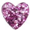 Lentejuelas de corazón de durazno accesorios de resina zapatos con agujeros flor hebilla decorativa de amor accesorios Amazon para zapatos de jardín