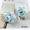 Flores de rosa mini simuladas cabezas DIY rosa de seda flor artificial material para pasador de pelo adorno pequeño para fotografía del hogar