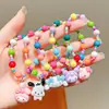 Pulseira Kuromi Infantil Sanrio Meninas Doce Fofa Desenho Animado Feita à Mão Corda de Mão Pequeno Presente Acessórios Delicados