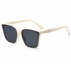 Gafas de sol con montura negra lisa de nuevo estilo, gafas de sol con protección solar de moda para mujer, gafas de sol resistentes a los rayos UV, gafas de sol de alta calidad famosas en Internet